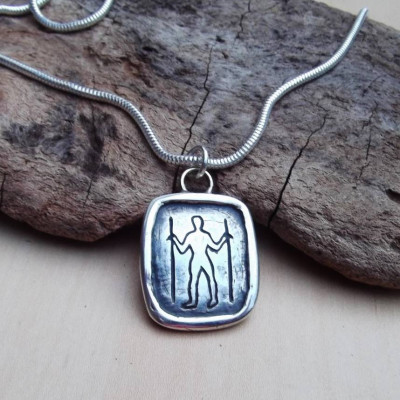 Long Man Silver Pendant - The Name Jewellery™