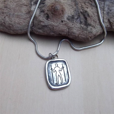 Long Man Silver Pendant - The Name Jewellery™