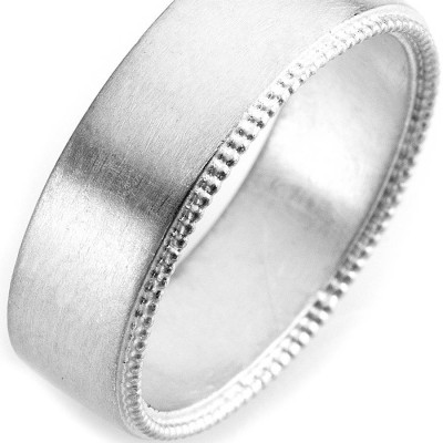 Mens Decorated Wedding Ring In 18ct Gold - The Name Jewellery™