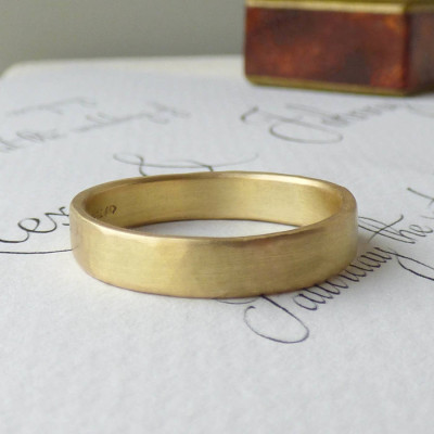 Loki Mens Fairtrade 18ct Gold Wedding Ring - The Name Jewellery™