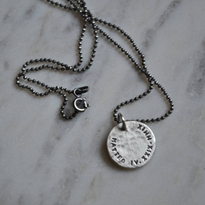 Mens Personalised Silver Pendant - The Name Jewellery™