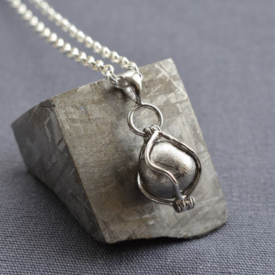 Meteorite Spinning Orb Necklace - The Name Jewellery™