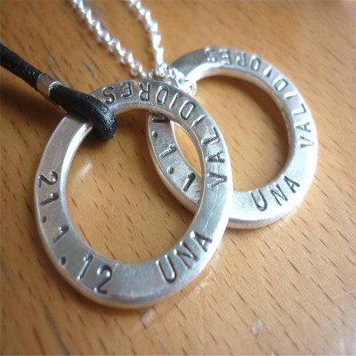 Two Personalised Wedding Necklaces - The Name Jewellery™