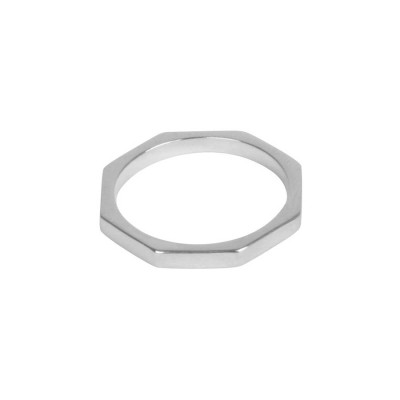 Octagon Bolt Ring - The Name Jewellery™