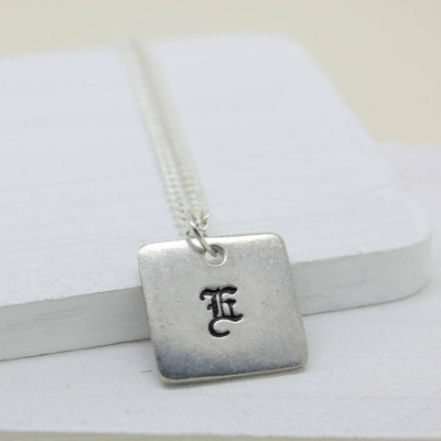 Personalised Old English Style Font Necklace - The Name Jewellery™