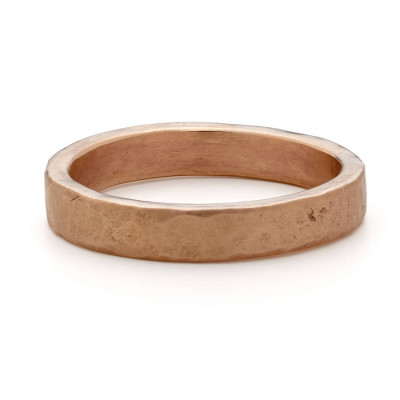 Organic Textured 18ct Gold Ring - The Name Jewellery™