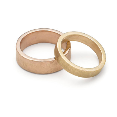 Organic Textured 18ct Gold Ring - The Name Jewellery™