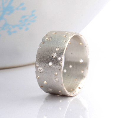 Patterned Silver Band - The Name Jewellery™