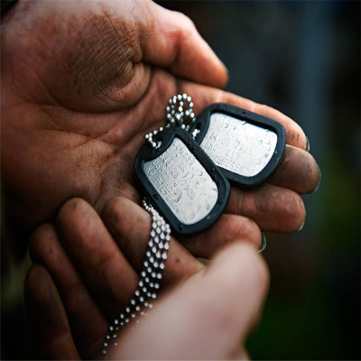 Personalised American Army Dog Tag Necklace - The Name Jewellery™