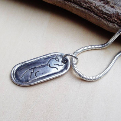 Uffington Horse Silver Pendant - The Name Jewellery™