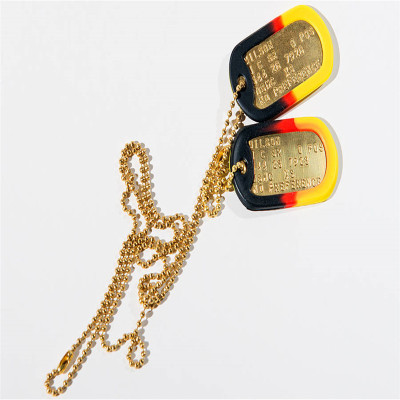 Personalised Brass Dog Tag Necklace - The Name Jewellery™
