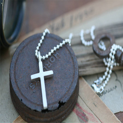 Personalised Love And Protect Cross Mens Chain - The Name Jewellery™