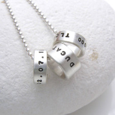 Your Story in Silver: The Personalised Name Hoop Pendant