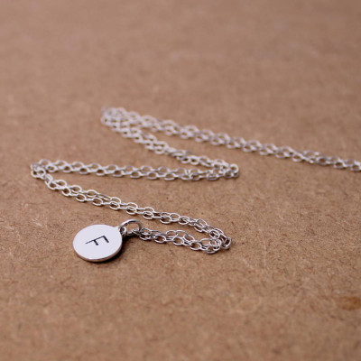 Personalised Initial Necklace Sterling Silver - The Name Jewellery™