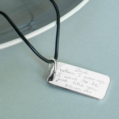Mens Personalised Dog Tag Necklace - The Name Jewellery™
