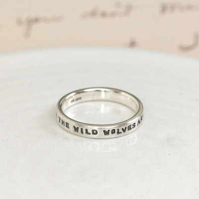Personalised Silver Message Ring - The Name Jewellery™