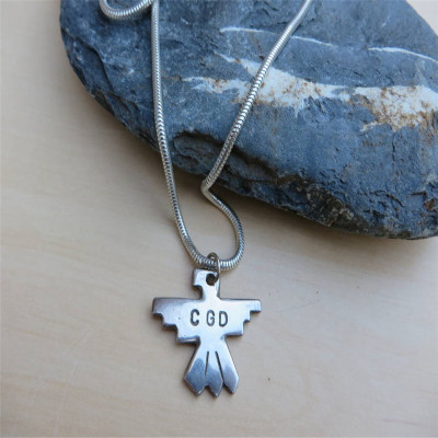 Personalised Silver Thunderbird Necklace - The Name Jewellery™
