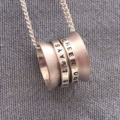 Personalised Silver Spinner Pendant - The Name Jewellery™