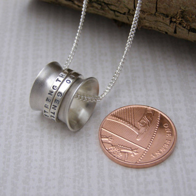 Personalised Silver Spinner Pendant - The Name Jewellery™