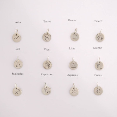 Personalised Silver Zodiac Necklace - The Name Jewellery™