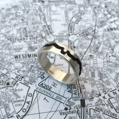 River Thames Cutout Ring - The Name Jewellery™