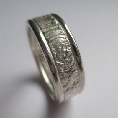 Rocky Outcrop Ring With Polished Edges - The Name Jewellery™