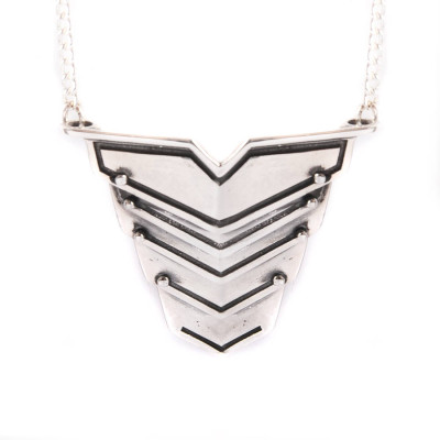 Romeo Necklace Oxydised Silver - The Name Jewellery™