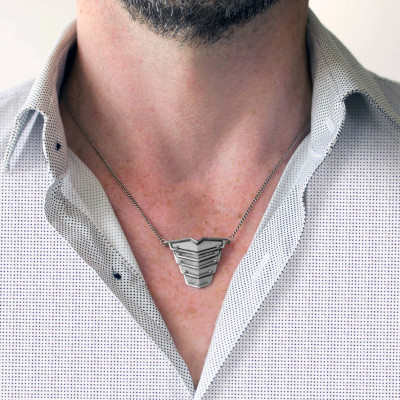 Romeo Necklace Oxydised Silver - The Name Jewellery™