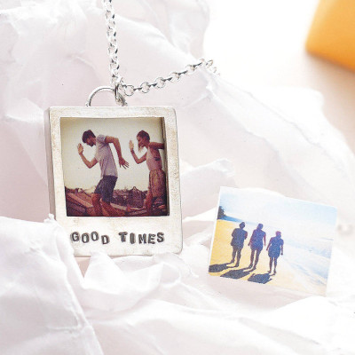 Personalised Silver Polaroid Necklace - The Name Jewellery™
