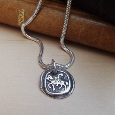 Silver Knight Pendant - The Name Jewellery™