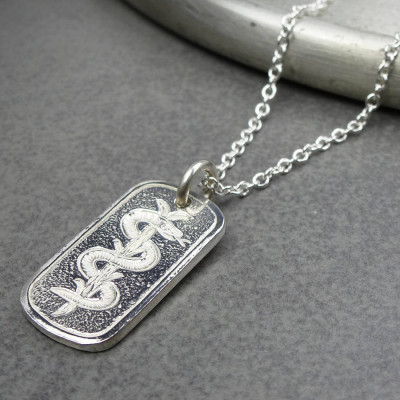 Silver Medical ID Tag - The Name Jewellery™