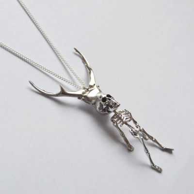 Silver Pierre Skeleton Pendant - The Name Jewellery™