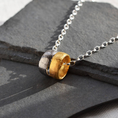Small Meteorite Rings Necklace - The Name Jewellery™
