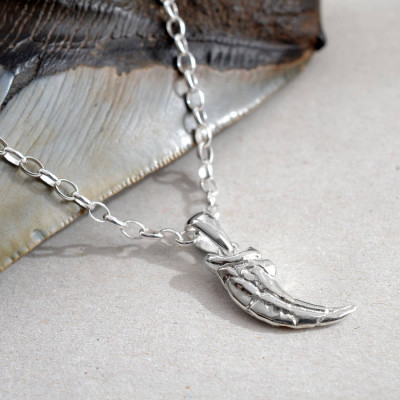 Sterling Silver Raptor Claw Pendant - The Name Jewellery™