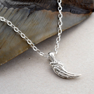 Sterling Silver Raptor Claw Pendant - The Name Jewellery™