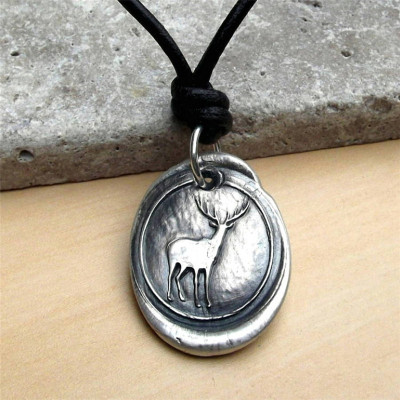 Wax Seal Deer Necklace - The Name Jewellery™