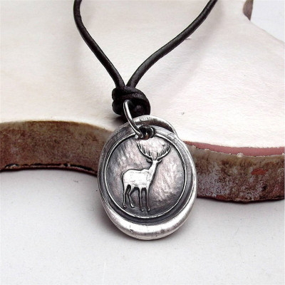 Wax Seal Deer Necklace - The Name Jewellery™