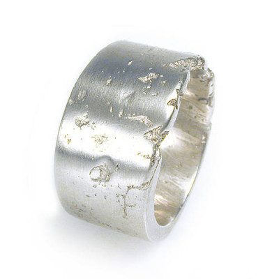 Wide Silver Concrete Ring - The Name Jewellery™