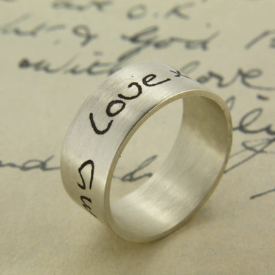 Your Own Handwriting Personalised Ring - The Name Jewellery™