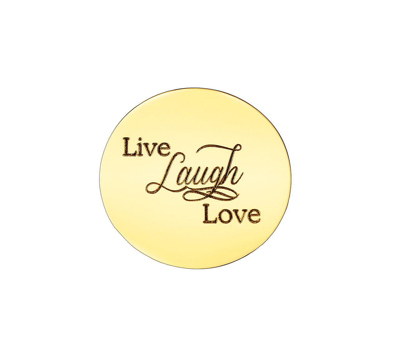 Personalised Live Laugh Love Disc - Dream Locket - The Name Jewellery™