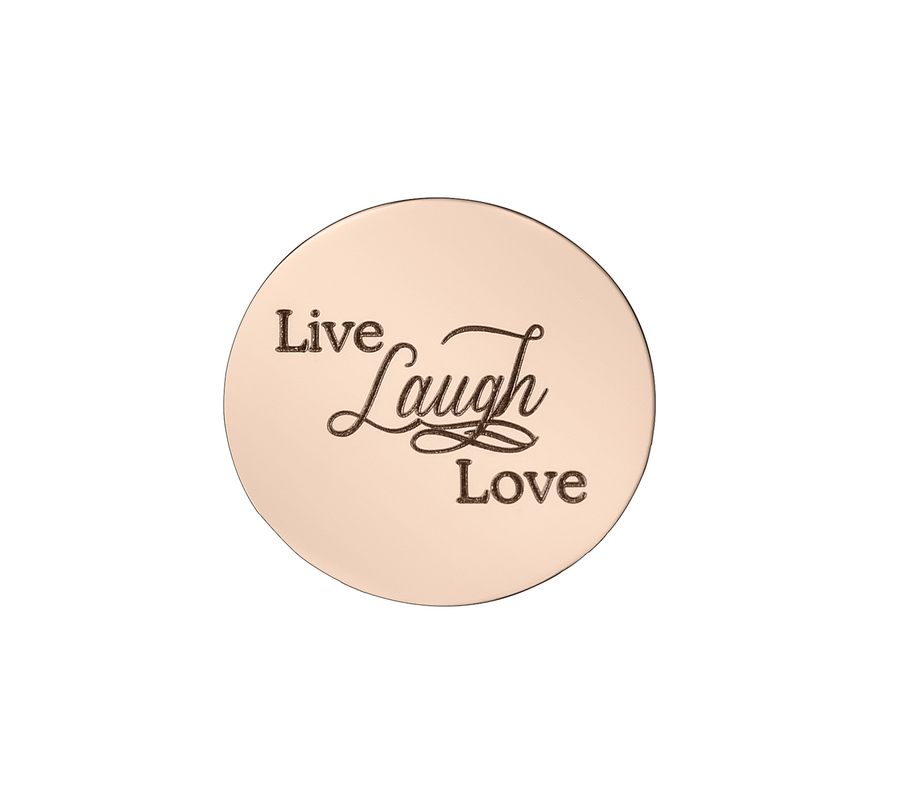 Personalised Live Laugh Love Disc - Dream Locket - The Name Jewellery™