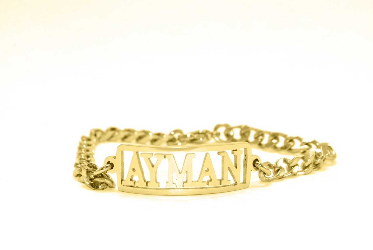 Personalised Name Bracelet/Anklet - 18ct Gold Plated - The Name Jewellery™