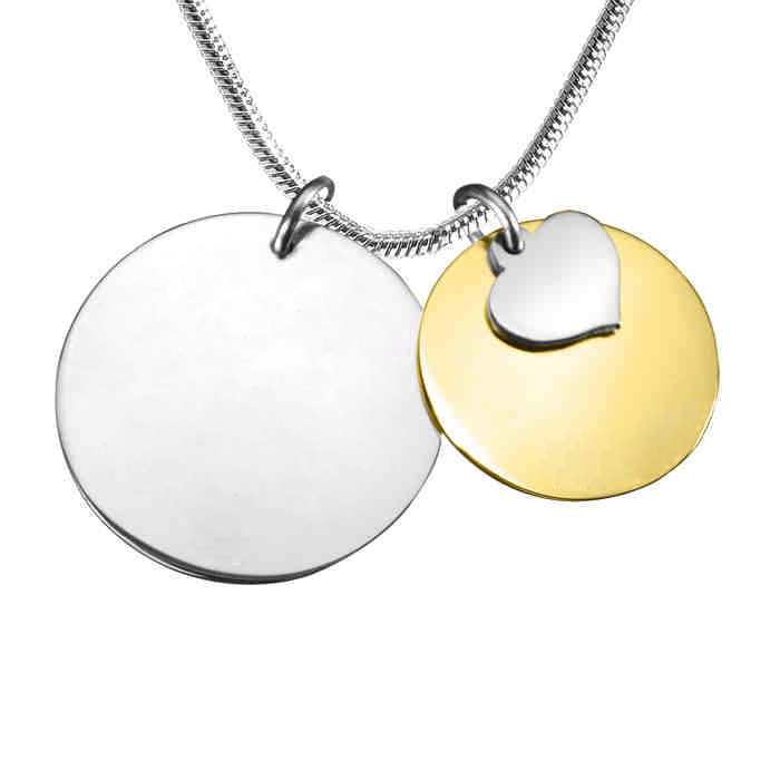 Personalised Mother Forever Necklace - Two Tone - Gold  Silver - The Name Jewellery™