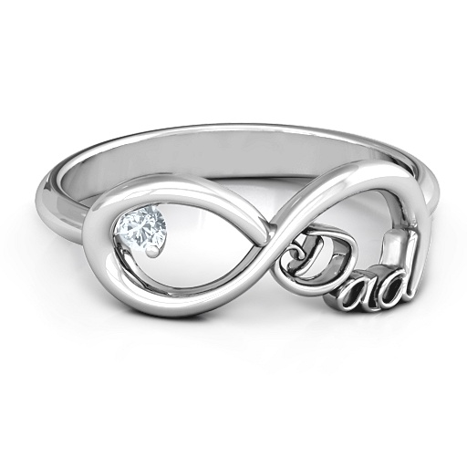 Dad Infinity Ring - The Name Jewellery™