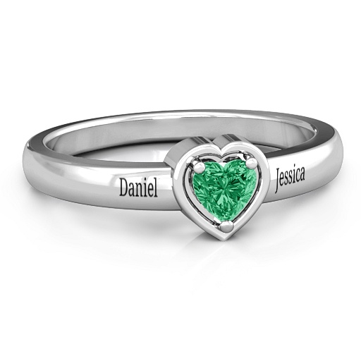Heart in a Heart Ring - The Name Jewellery™