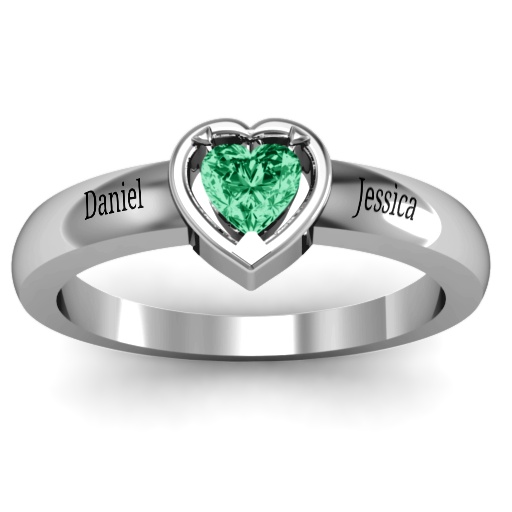 Heart in a Heart Ring - The Name Jewellery™