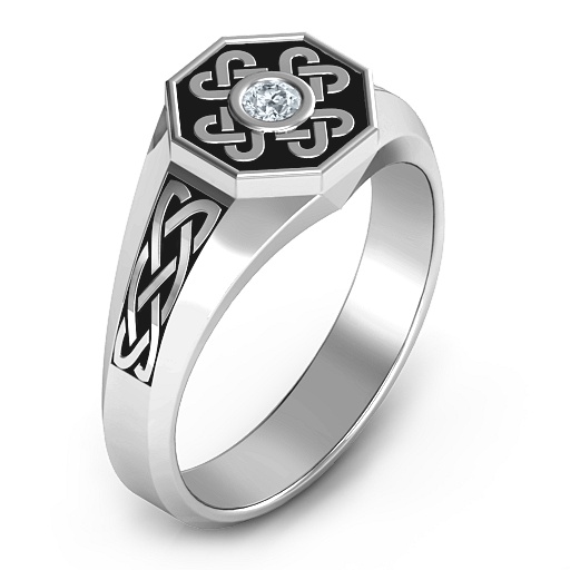 Men's Celtic Knot Signet Ring - The Name Jewellery™