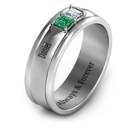 Men's Timeless Romance Ring - The Name Jewellery™