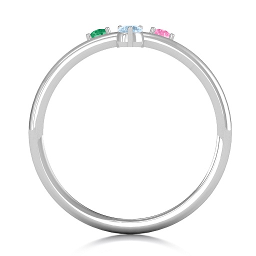 Stackable Sparkle 1-5 Stone Ring - The Name Jewellery™
