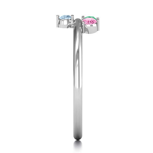 Stackable Sparkle 1-5 Stone Ring - The Name Jewellery™